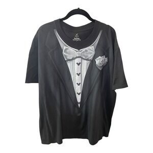 Disneyland Walt Disney World Black Tuxedo T-Shirt XL Mens Hanes Graphic costume